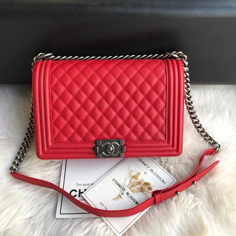 Chanel 2.55 Classic A92193 (A67087) Ball pattern ancient silver bright red